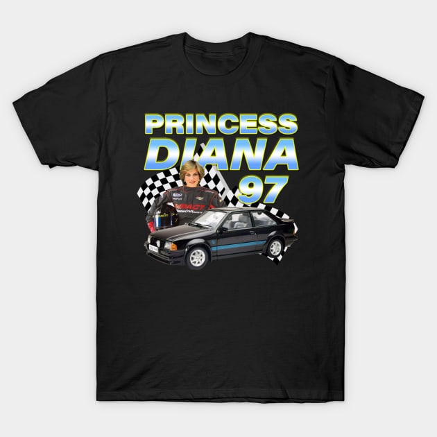 Princess Diana Racing T-Shirt by Barang Alus